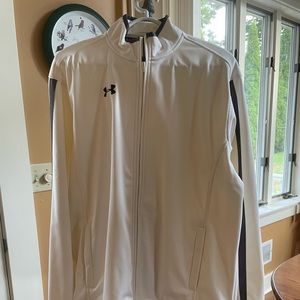 Mens Under Armour White Fleece Sz Medium
